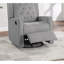 Fauteuil inclinable contemporain pivotant en polyfibre 1pc-2141423952