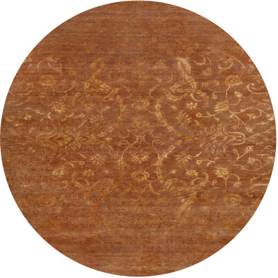Tapis floral floral orange