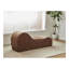 Chaise longue Solace Relaxation, conception ergonomique avec noyau en mousse haute densité à la fois doux et ferme, housse amovible lavable à la machine, brun