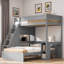 Lit superposé avec bureau et USB-797333239