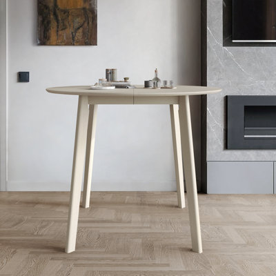 45" L ROUND COUNTER HEIGHT TABLE IN ANTIQUE GREY