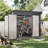 7 ft. 6 in. W x 3 ft. 8 in. D Metal Lean-To Storage Shed
