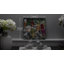 Décoration murale en toile représentant des sacs de bougies de jardin illuminés par des DEL à effet scintillant - 29,8 cm x 29,8 cm