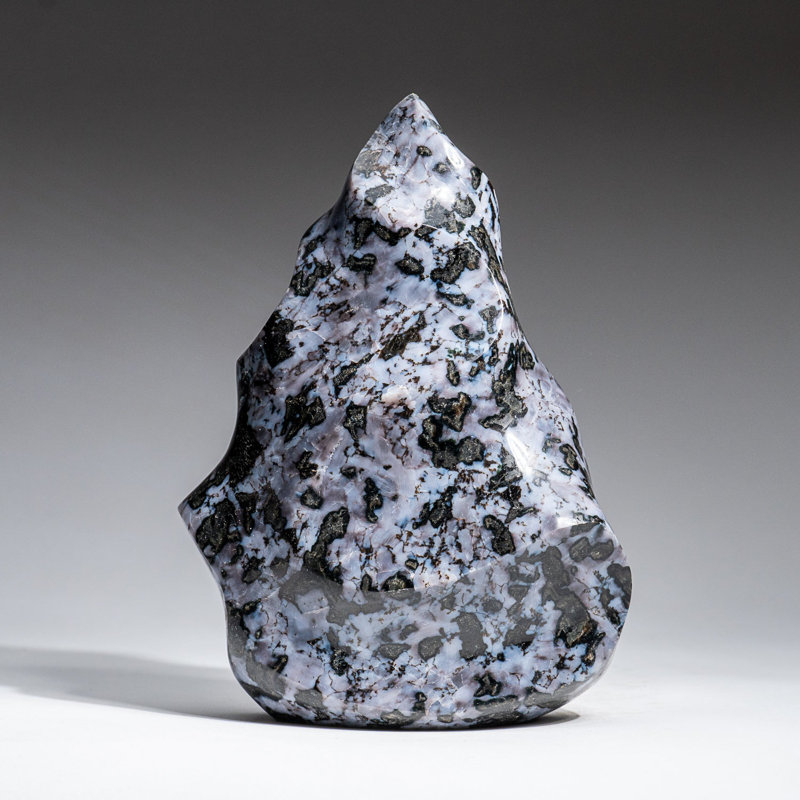 Genuine Polished Indigo Gabbro Flame Freeform (2.7 Lbs)