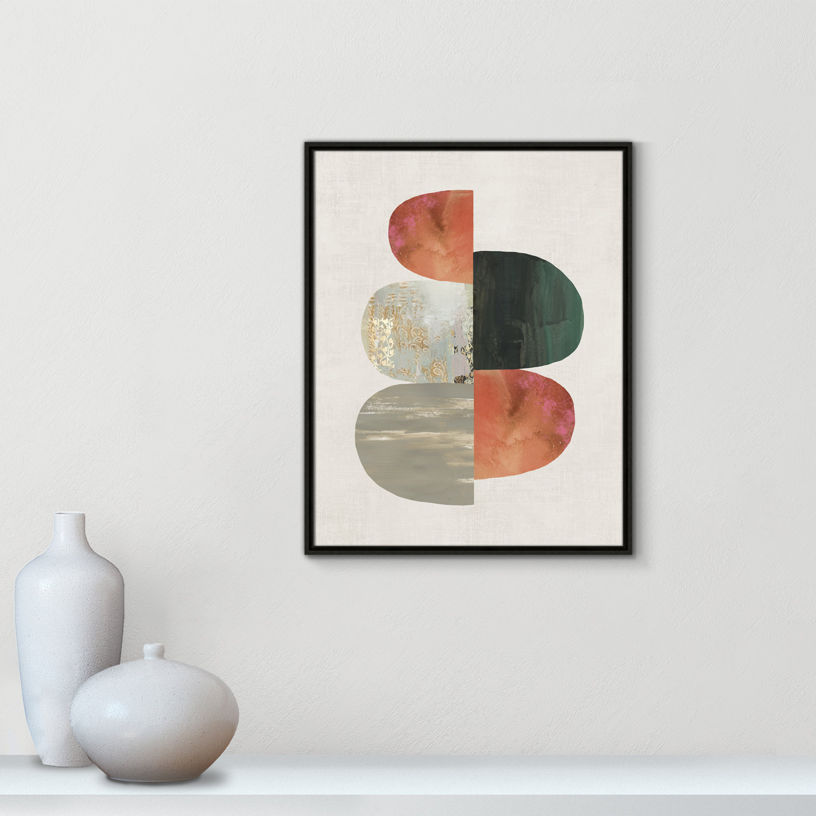 Evolving Energy II by Tom Reeves - Print, 29.5" H x 23.5" W, Framed Canvas, Black