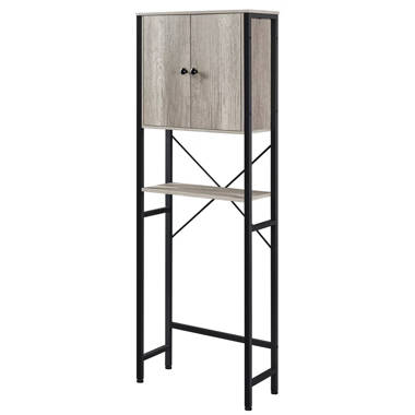 Xiamara Rustic Brown 3 Shelf Bathroom Space Saver Over The Toilet Storage  Cabinet Freestanding Rack