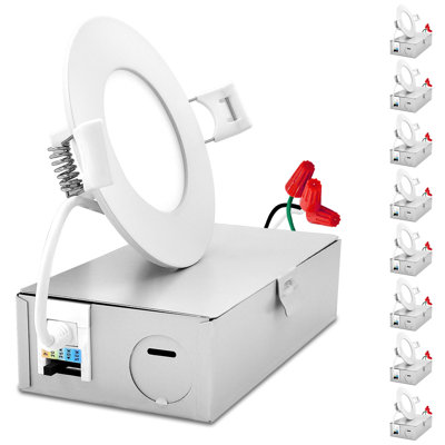 Ensemble de luminaires encastrés ultra minces sélectionnables CCT