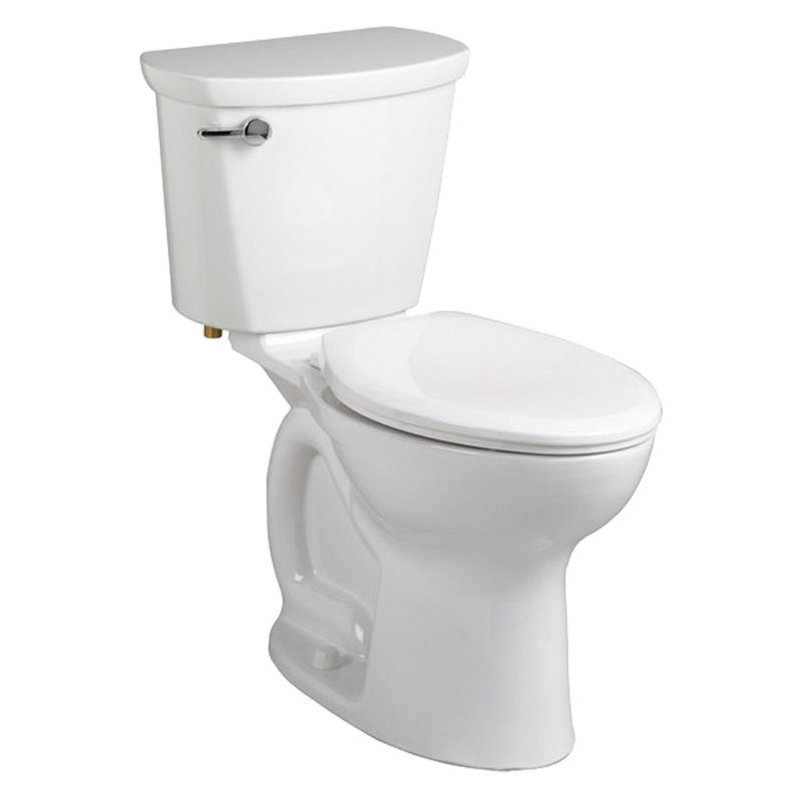 American Standard Cadet 1.6 Gallons GPF Round Comfort Height Floor Mounted Kit (Seat Not Included), White
