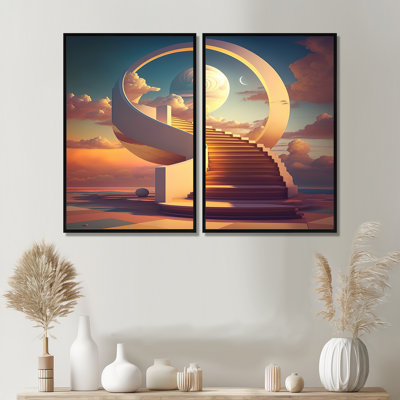 «Stairs To Heaven II», impression de paysage religieux