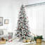 Arbre de Noël artificiel enneigé, 9 pi