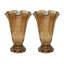 Ensemble de 2 vases en verre 6,1 x 9,1 po