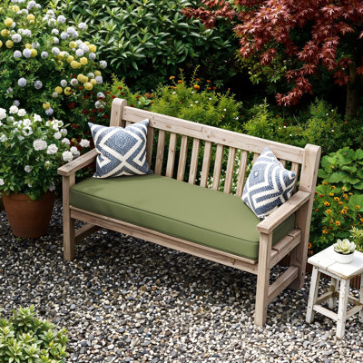 Coussin de banc d'extérieur 3,5 po 42 po x 18 po pour l'intérieur et l'extérieur