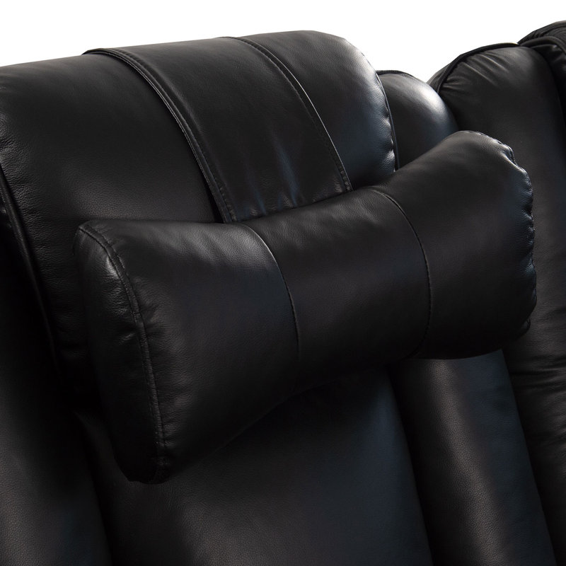 Leather/Suede Throw Pillow, Cognac