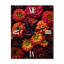 Horloge murale florale orange et rose Zinnia-1004226268