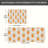 Carrot Pattern, Kitchen Mats Set of 2