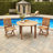 Square Teak Outdoor Dining Table , 47'' in. W 47'' in. D