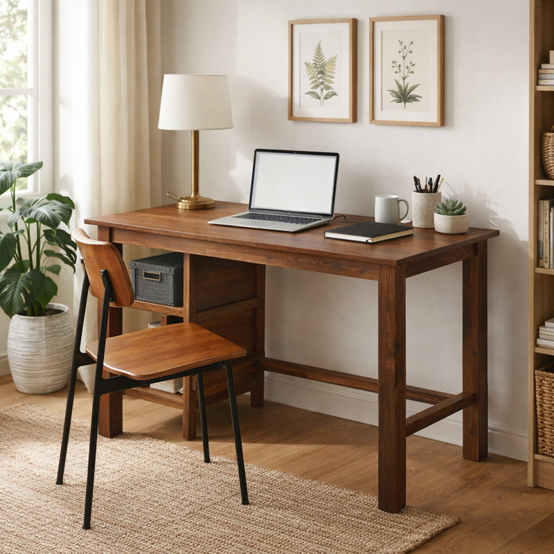 Crapps Solid Wood Writing Desk