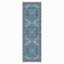 Chenille en coton bleu antidérapant Kilim-136150716