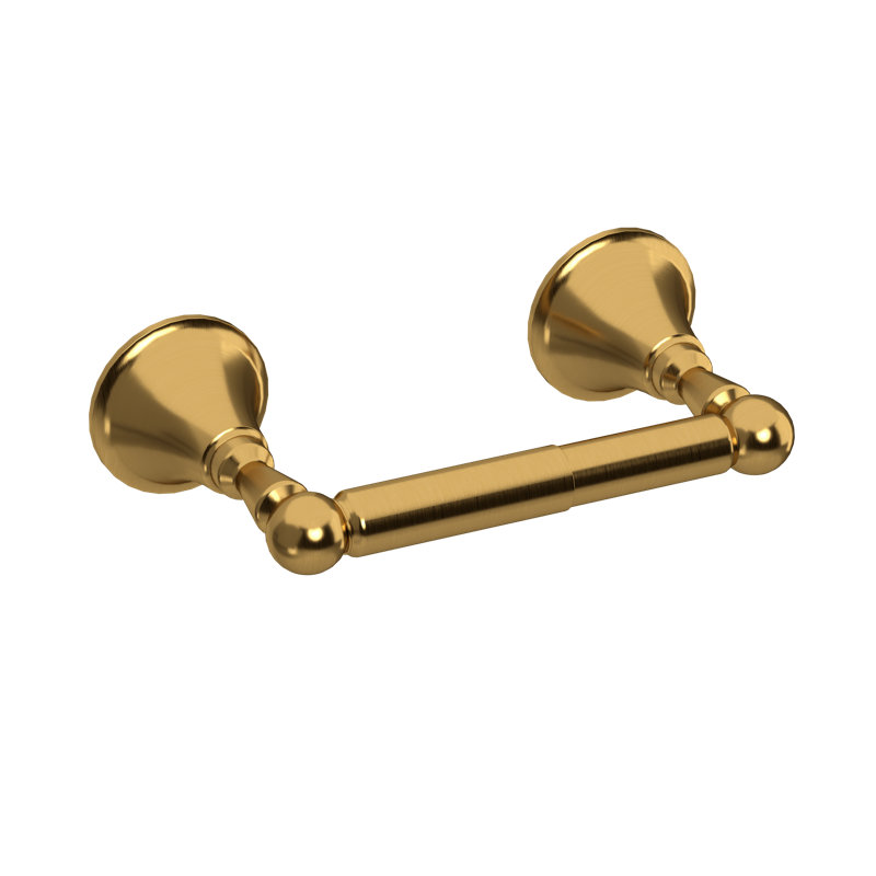 Momenti™ Wall Mount Single Toilet Paper Holder, Brushed Gold