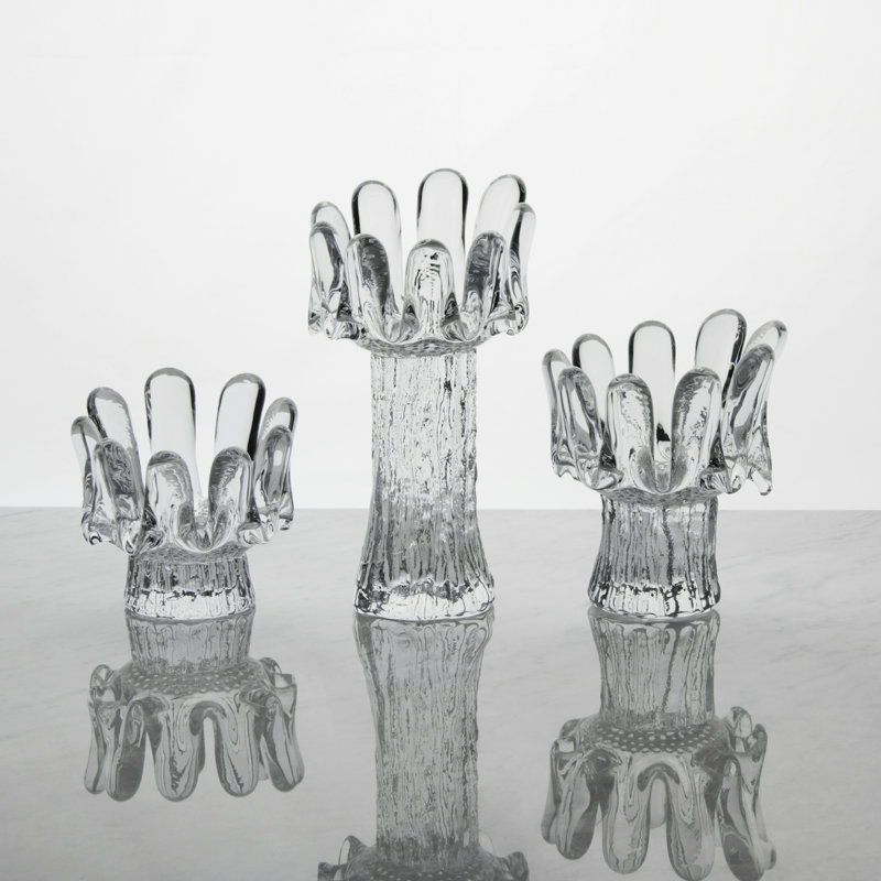 Sunflower Votive Clear, Clear, 4.5" H x 3.9" W x 3.9" D