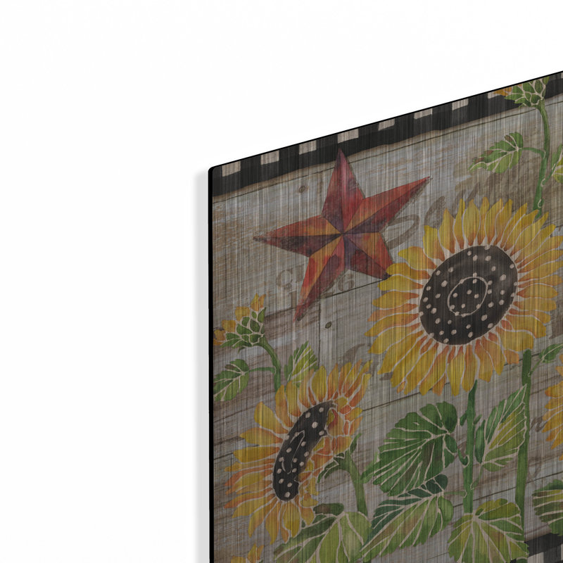«Farmhouse Sunflowers» par Paul Brent, H 12 po x l 12 po