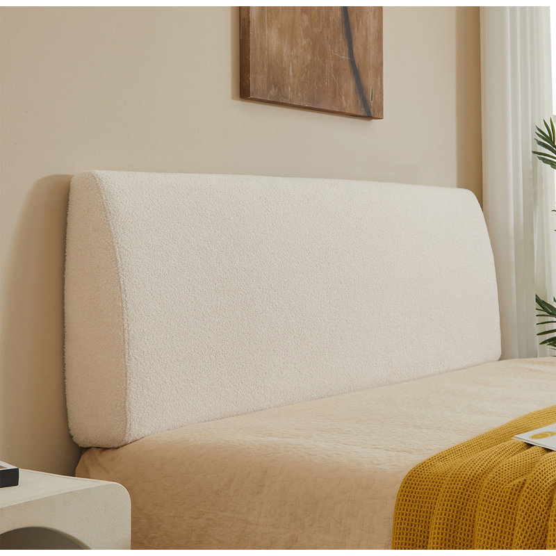 Tête de lit tapissier ergonomique Damerius convenant aux matelas de 8 à 14 pouces, Grand lit, Tissu
