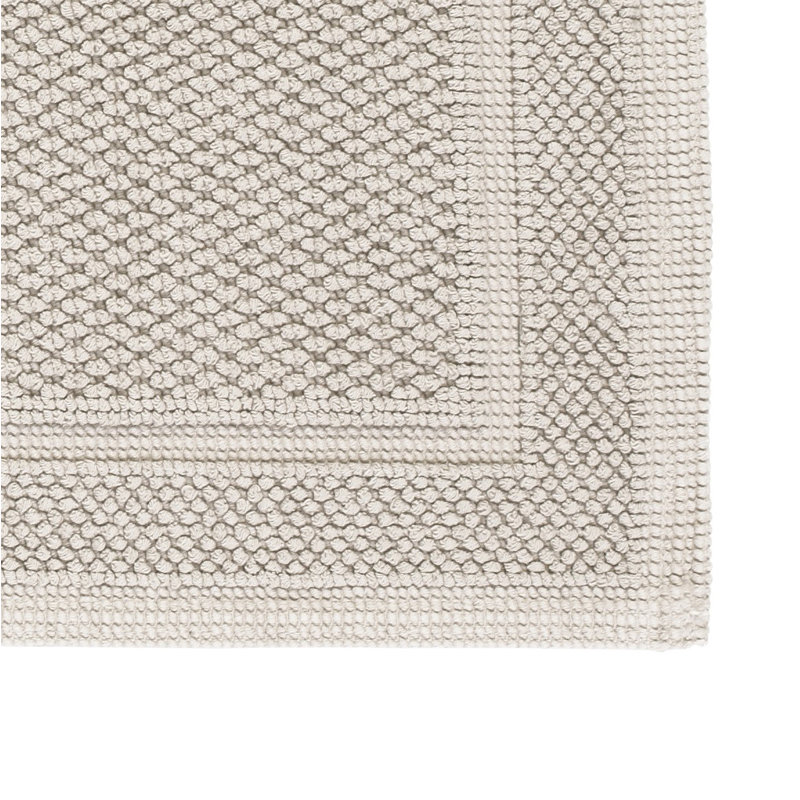 Tanglewood Cotton Non-Slip Bath Rug, Marble Tan
