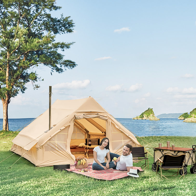 MELLCOM Inflatable Camping Tent withPump - Wayfair Canada