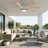 Vaczon 72" Smart Dimmable LED Ceiling Fan with 3CCT LED Lights, 6-Speed Reversible DC Motor, Timer, Remote and App Control-1351850966
