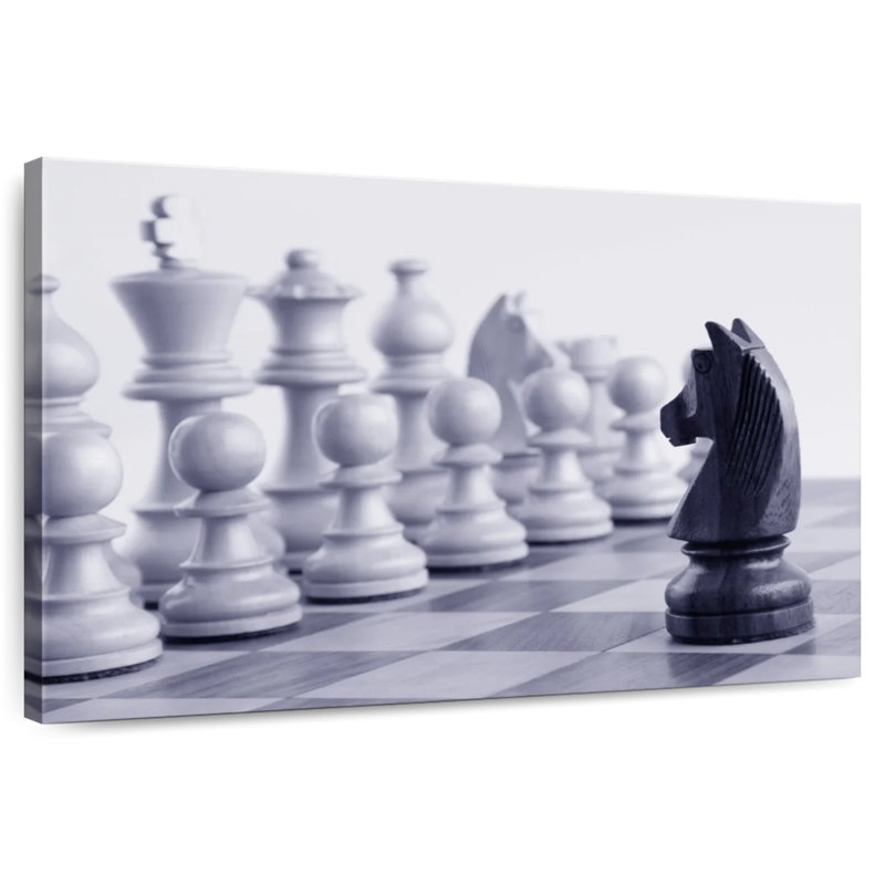 Senne Chess Game Knight, H 34 po x l 51 po