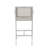 29.50" Barstools With Silver Rust-Proof Aluminum Frame, Grey Mesh, Set Of 2-1446582307