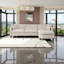 Canapé modulaire modulaire en L avec repose-pieds et rangement 107,87 pi-145010919