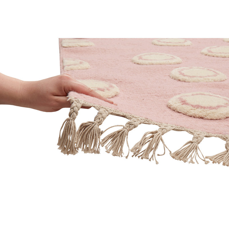 Ring Polka Dots Hand Woven Area Rug, Rectangle 160 x 230cm