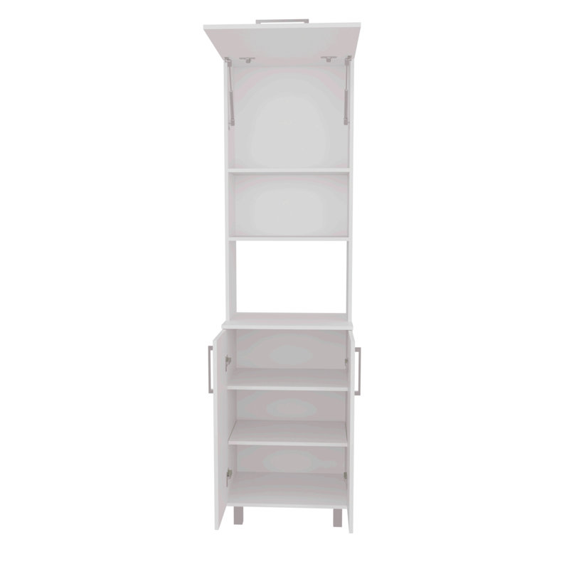 Garde-manger, 3 portes, 4 pieds, 5 tablettes