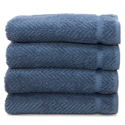 Herringbone Turkish Cotton Hand Towels