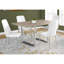 Table de salle à manger contemporaine 152 cm (60 po) Taupe : 4 places assises confortables, forme rectangulaire, options décontractées et formelles