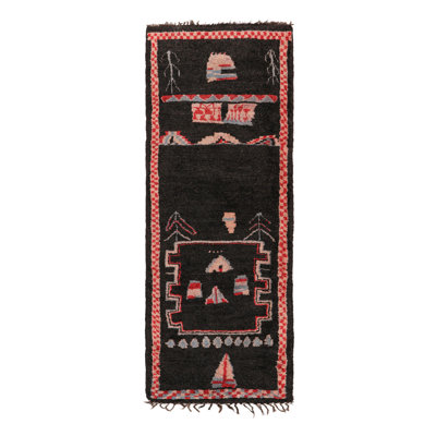 One-of-a-Kind 3'11”x10'4” Hand Knotted Area Rug