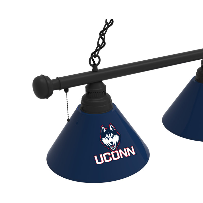3 - Light Pool Table Lights Pendant, Black, Connecticut Huskies