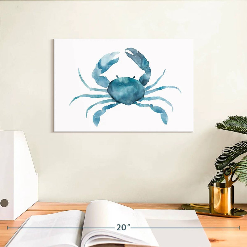 Crabe bleu Brampt, H 8 po x l 12 po