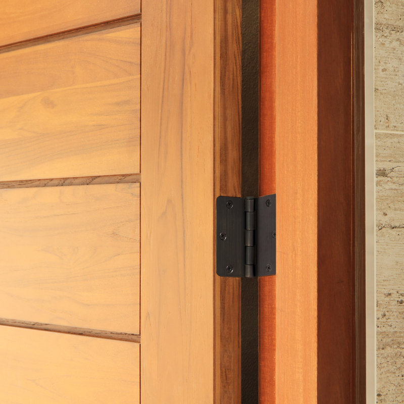 3.5" Oil Rubbed Bronze Steel Door Hinges Set