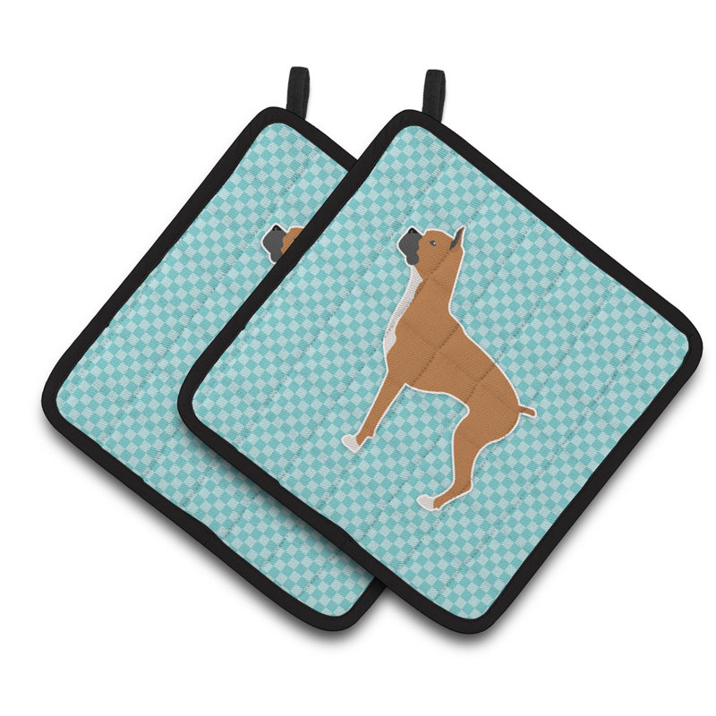 Potre à damier Winston porter boxer, Bleu