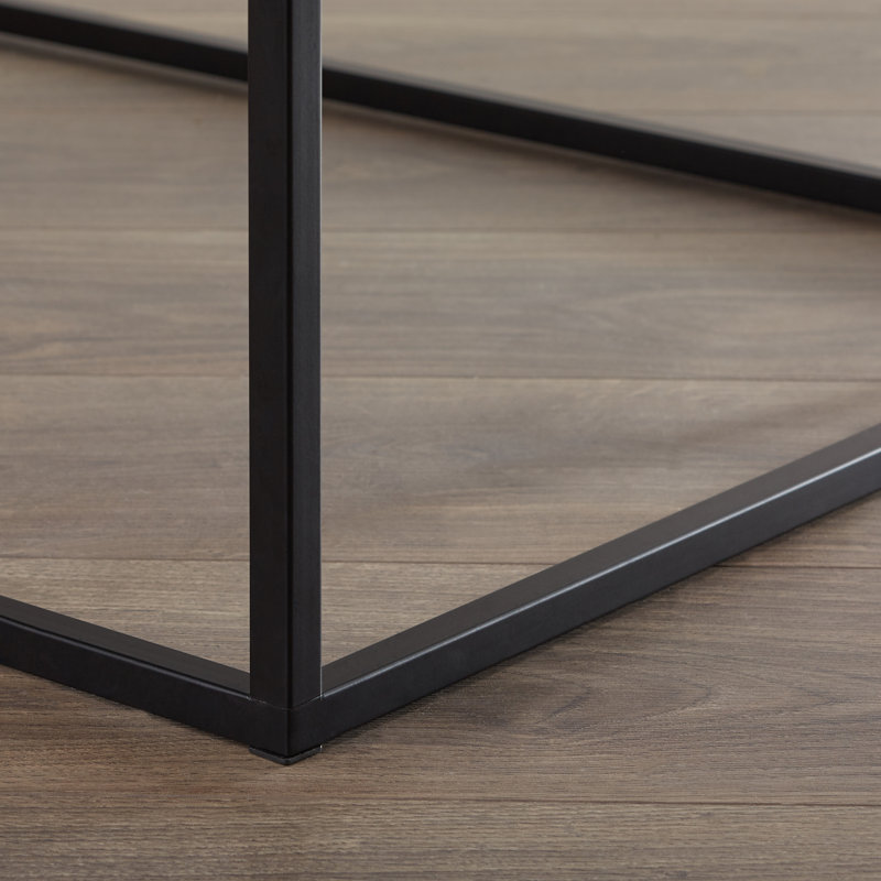 Licata Sled Coffee Table, Black, Black