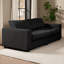 Canapé rembourré à accoudoirs carrés 87 po avec espace de rangement caché-253826355