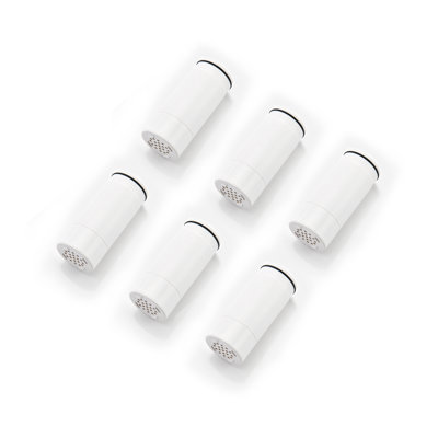 Sumerain 6 Pack Faucet Mount Water Filter Element Replace, Water Filtration System for Tap Water Reduces Chlorine, Limescale and Bad Taste