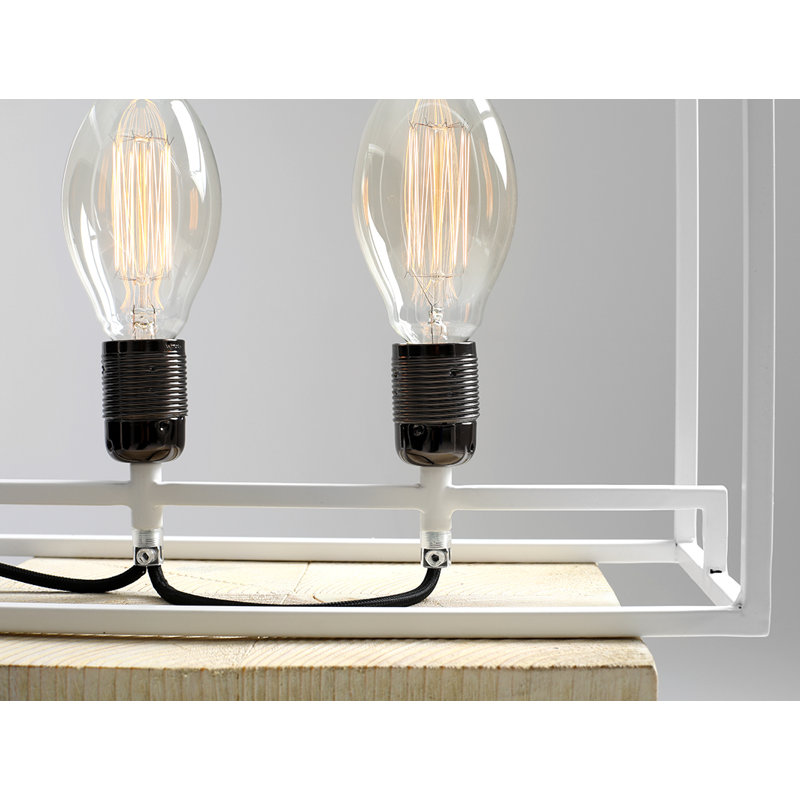 Metal Novelty Lamp, White
