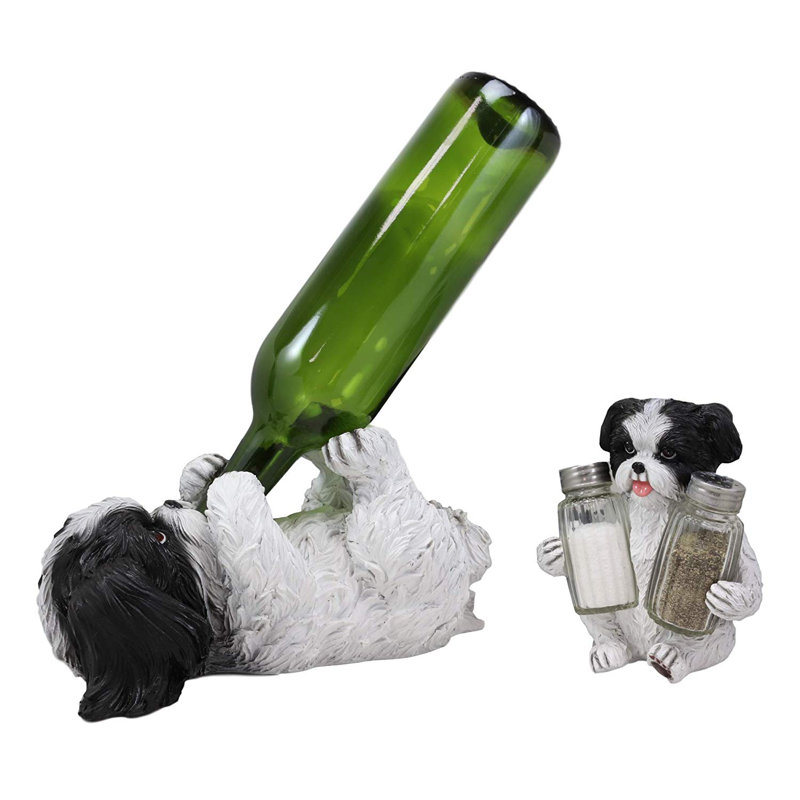Figurine réaliste pochoir Shih Tzu