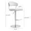 Upholstered Counter Stool with Metal Frame-1391162378