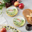 Ensemble de 4 assiettes canapées Tuscany - 6 assiettes en grès avec imprimé vignoble toscan - Assiettes à dessert ou à pain élégantes pour le divertissement et l'utilisation quotidienne
