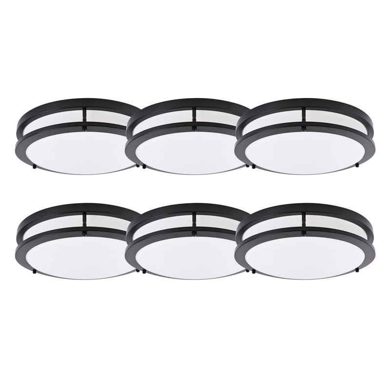 Latha 14" LED Flush Mount Selectable Color Temperature Dimmable Ceiling Light