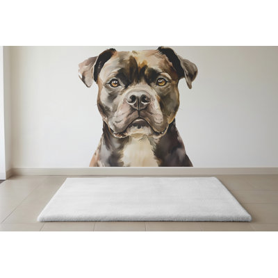 Autocollant mural pour chien Boxer